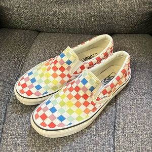 Vans Rainbow Checkered Skater size 9.5